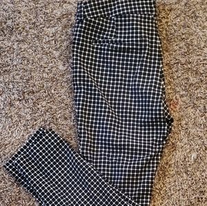Black and white checkered pants